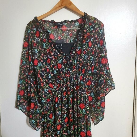 Curations NWT Floral Print Maxi Sundress Size M - Picture 3 of 12